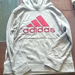 Grey and maroon adidas boys M sweatshirt slightly used